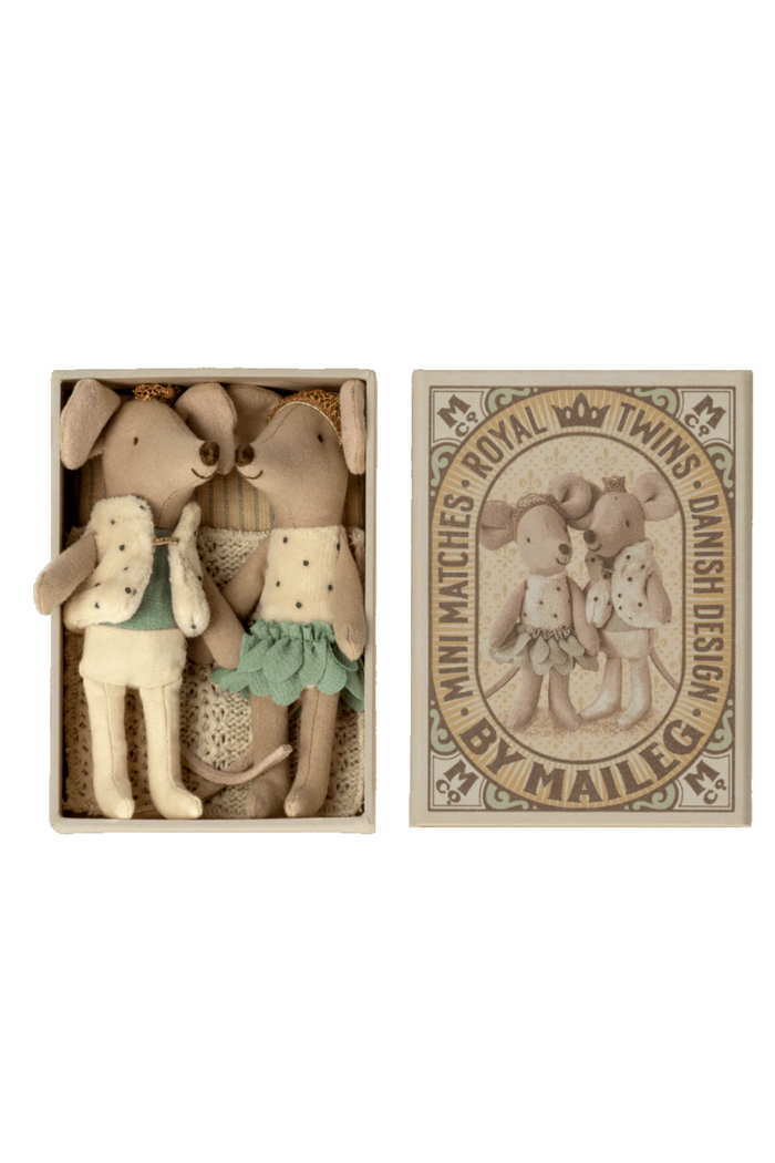 Royal Twin Mice Little Sister und Bruder in Matchbox