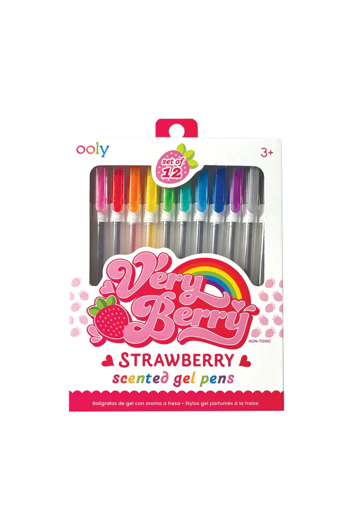 Very Berry Strawberry Scented Gel Pens - 12er-Set